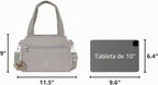 Kipling Elysia Bolso Bandolera Convertible Sólido, Gris