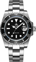ADDIESDIVE Reloj de buceo para hombre de 1.614 in con movimiento de cuarzo para hombre, esfera fácil de leer, 200 M, impermeable, BGW9, luminoso, analógico, naranja, rojo, verde/negro, esfera