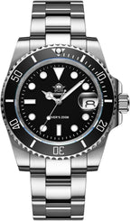 ADDIESDIVE Reloj de buceo para hombre de 1.614 in con movimiento de cuarzo para hombre, esfera fácil de leer, 200 M, impermeable, BGW9, luminoso, analógico, naranja, rojo, verde/negro, esfera