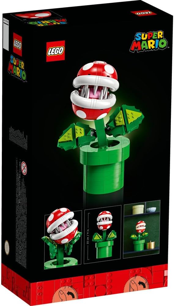 Lego 71426 Planta de piraña Super Mario, figura articulada con tubo...