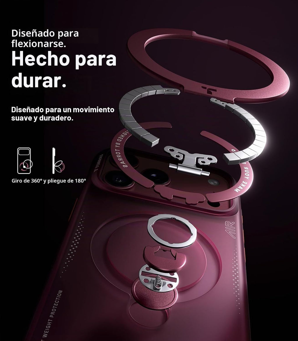 TORRAS Q3 Air - Funda para iPhone 18 Pro Max, soporte magnético 360, color