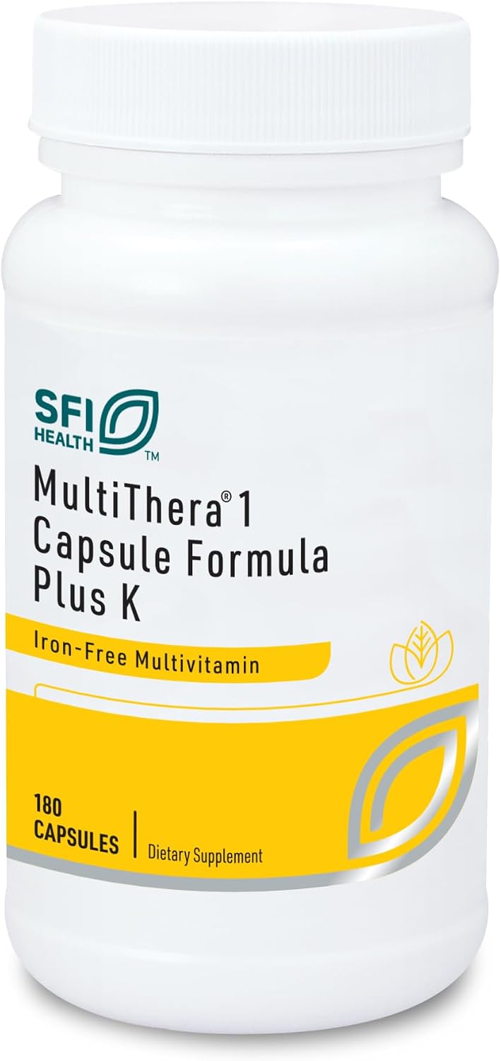 Klaire Labs SFI Health MultiThera 1 Plus K Fórmula de cápsulas mult...