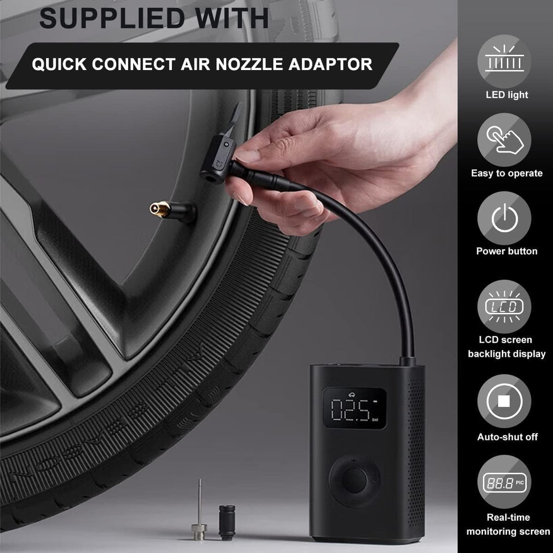 Xiaomi Compresor de Aire Eléctrico Portátil, Inflador de Neumáticos...