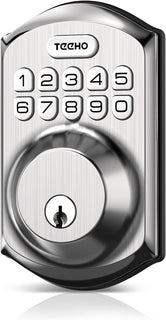 TEEHO TE001 Cerradura de puerta de entrada sin llave con teclado, c...
