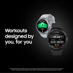 Samsung Galaxy Watch 6 Bespoke Edition - Reloj inteligente con Bluetooth exclusivo de 1.73 pulgadas, salud, fitness, sueño, rastreador de recursos humanos, batería mejorada, cristal de zafiro, versión estadounidense, correa plateada con hebilla D, azul