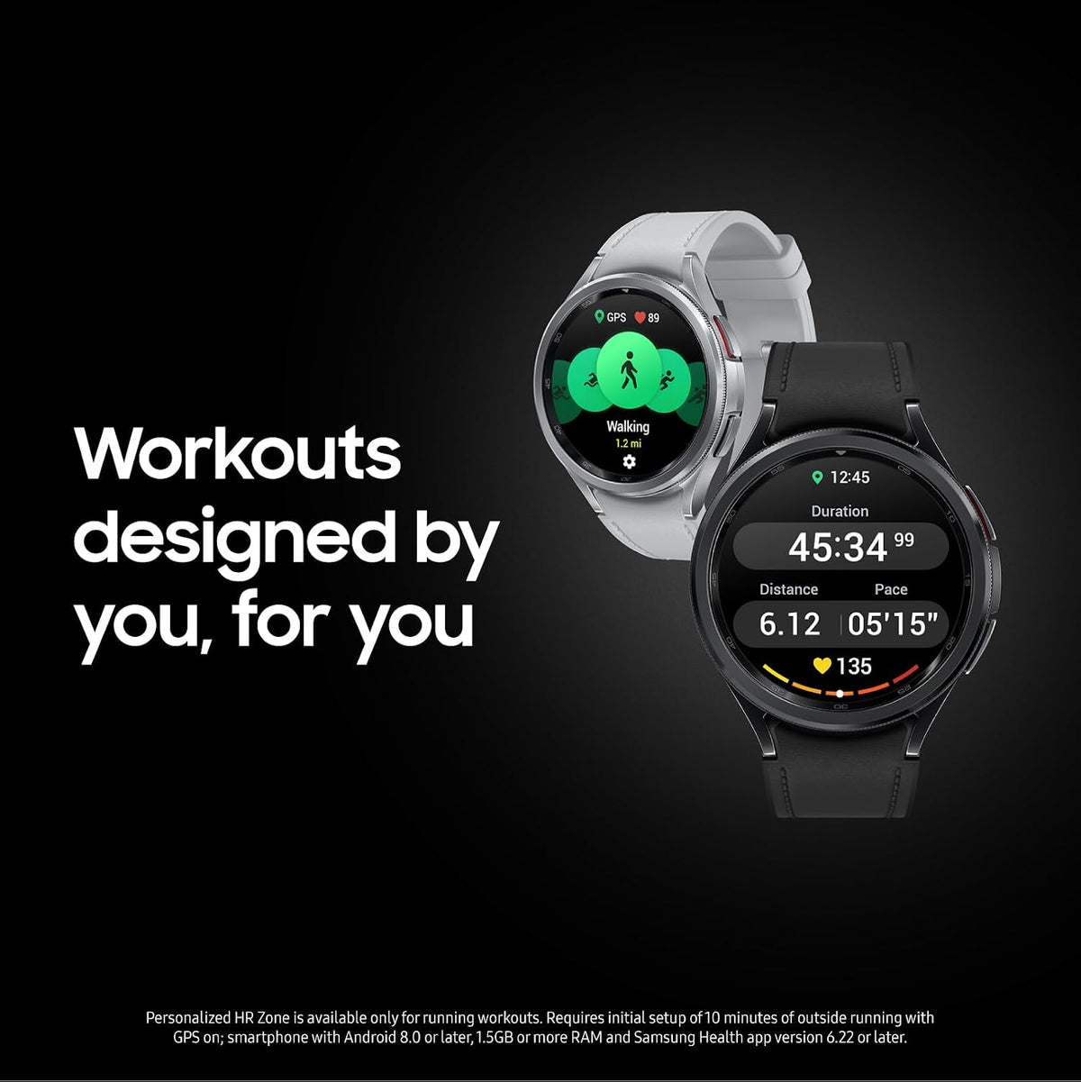Samsung Galaxy Watch 6 Bespoke Edition - Reloj inteligente con Bluetooth exclusivo de 1.73 pulgadas, salud, fitness, sueño, rastreador de recursos humanos, batería mejorada, cristal de zafiro, versión estadounidense, correa plateada con hebilla D, azul