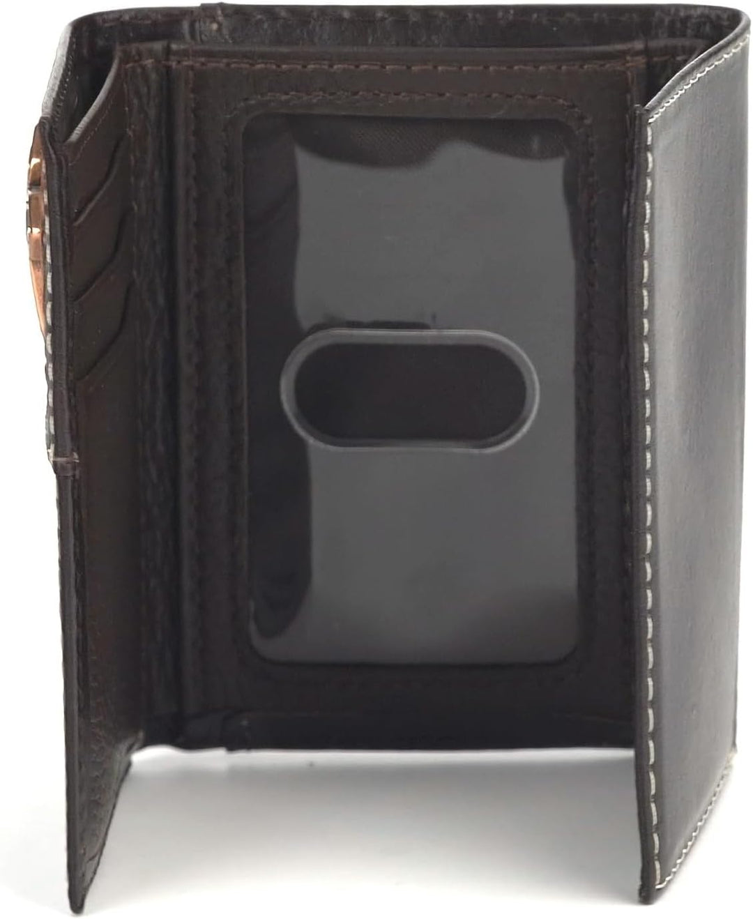 ARIAT Western Wallet Mens Trifold Cross Filigrana Marrón Medio A355...