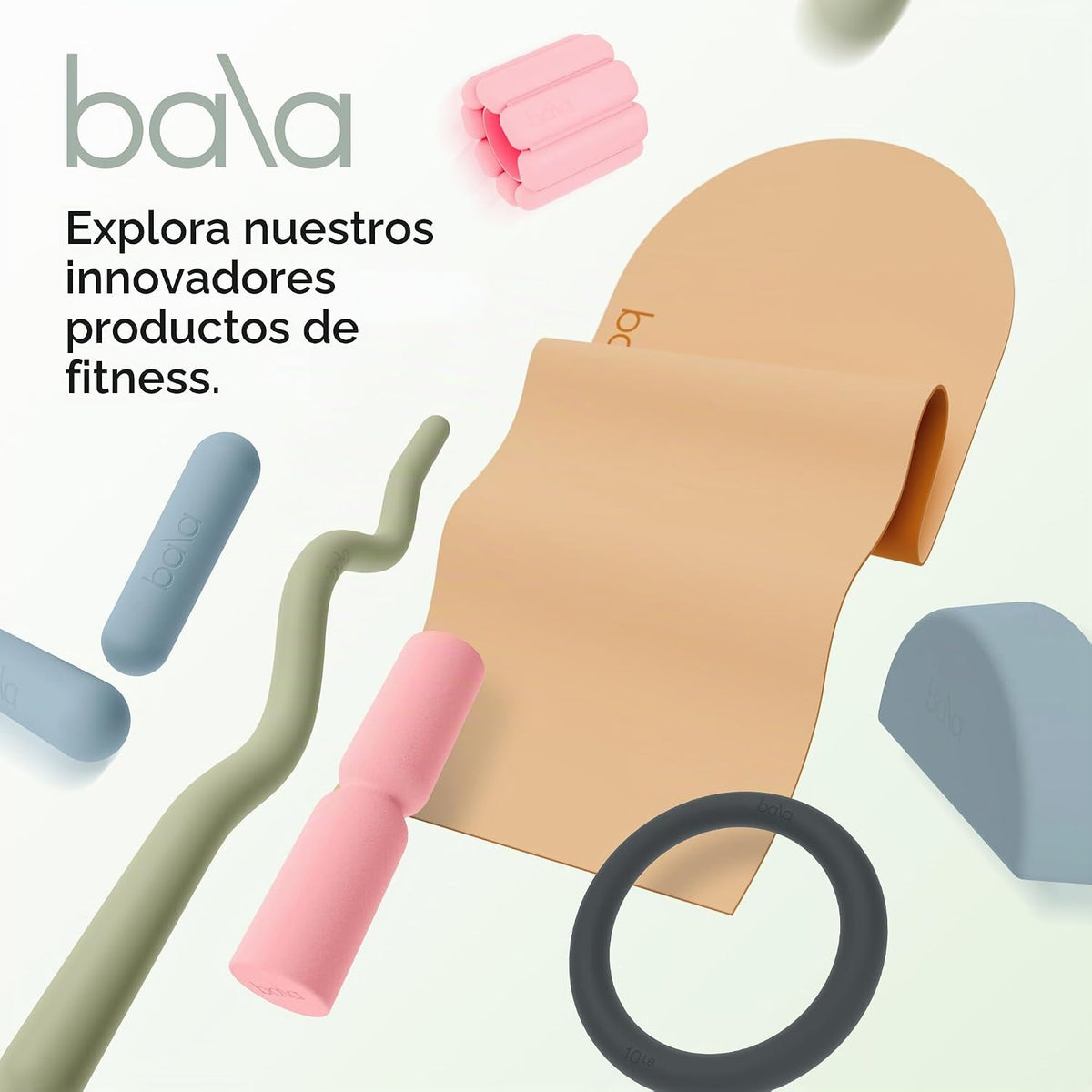 Bala Bangles & Bala Bars - Equipo de entrenamiento en casa, color carbón