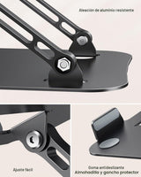 JOIOT Soporte ajustable de aluminio para portátil, elevador ergonóm...