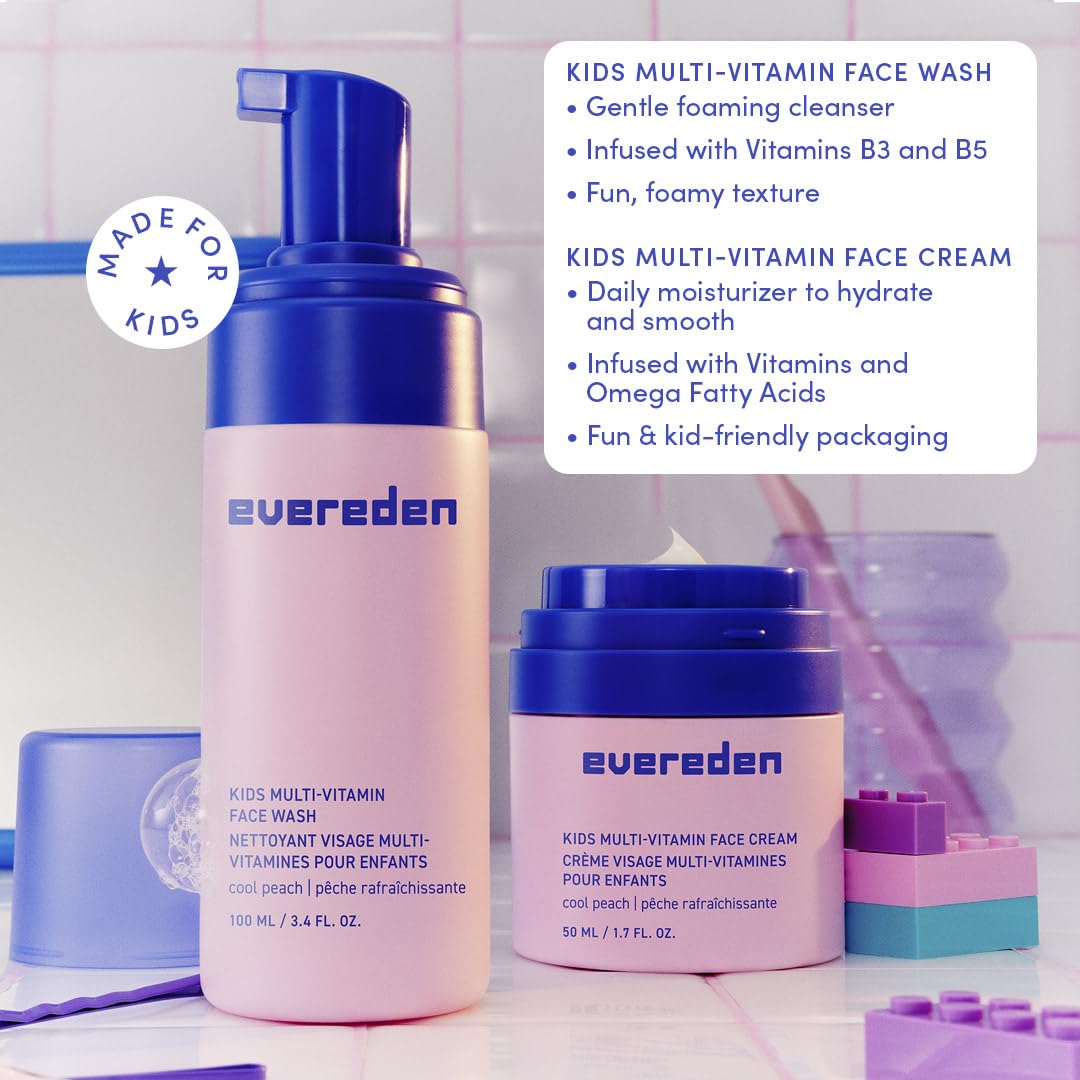 Evereden Kids Happy Face Duo (Melon Juice) - Set de lavado facial y...