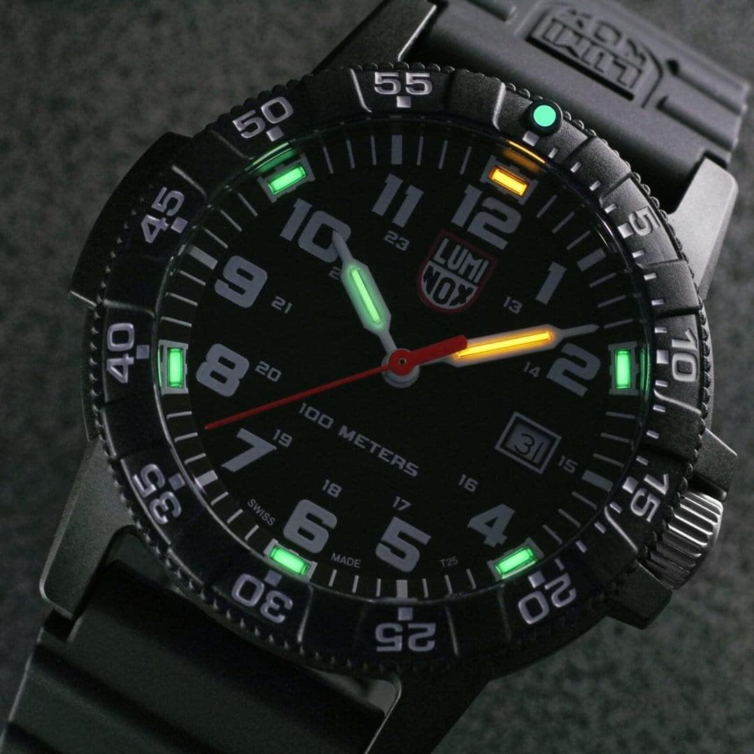 Luminox Leatherback Sea Turtle Giant XS.0321.L Reloj militar para hombre 1.732 in