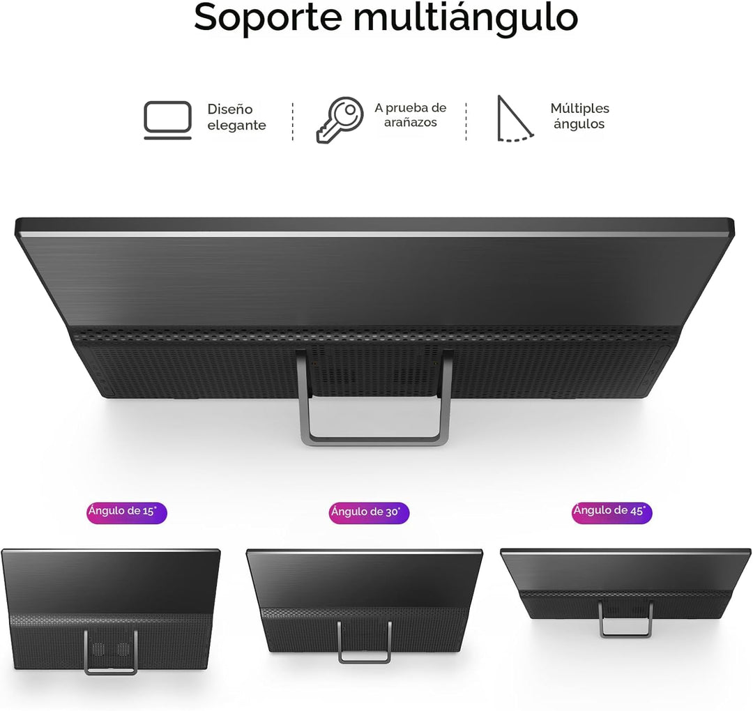 Yxk Monitor portátil de 15.6 pulgadas 1080P USB-C HDMI ultradelgado...