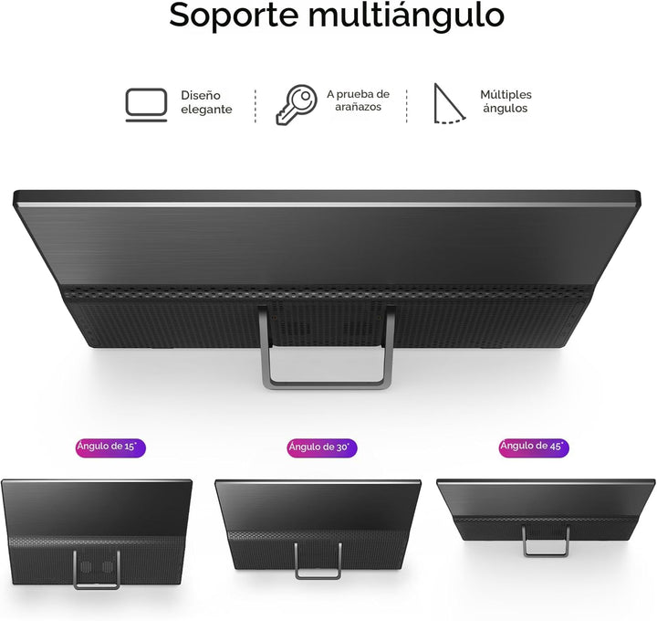 Yxk Monitor portátil de 15.6 pulgadas 1080P USB-C HDMI ultradelgado...
