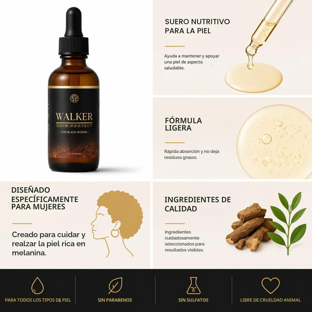 Walker Skin Protect Serum: Suero facial reafirmante natural\u2014Te...