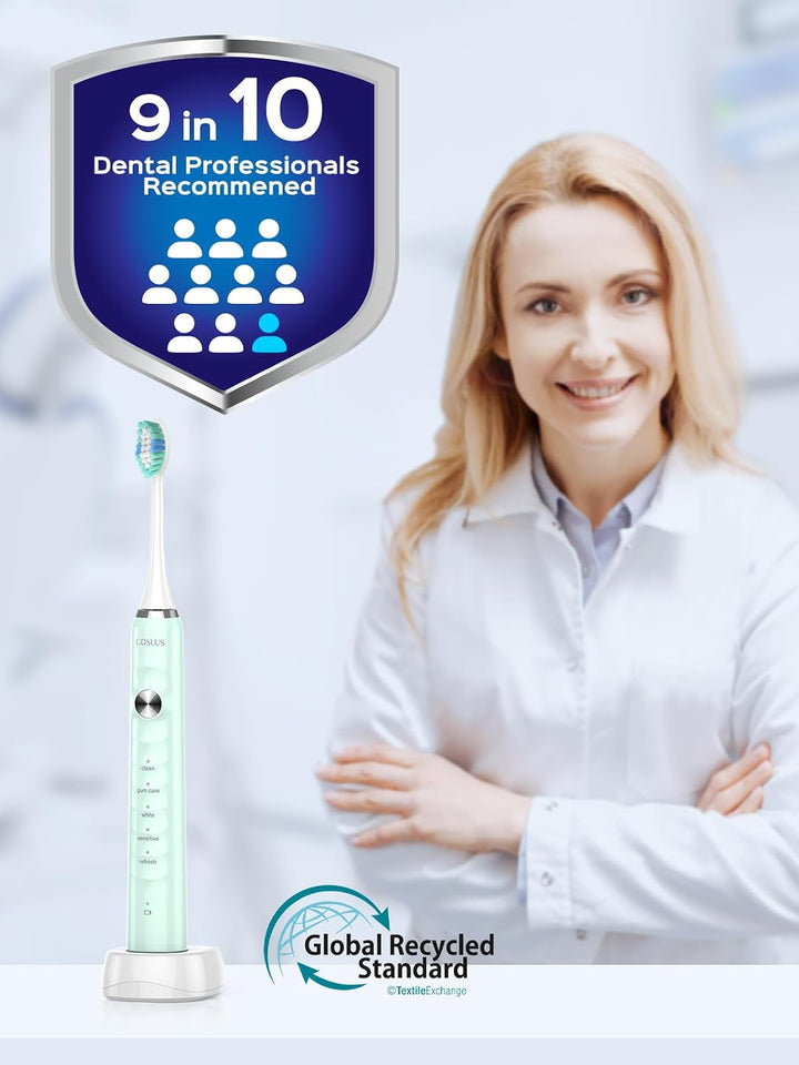 Cepillo de dientes eléctrico sónico COSLUS C40 para adultos, 47000V...