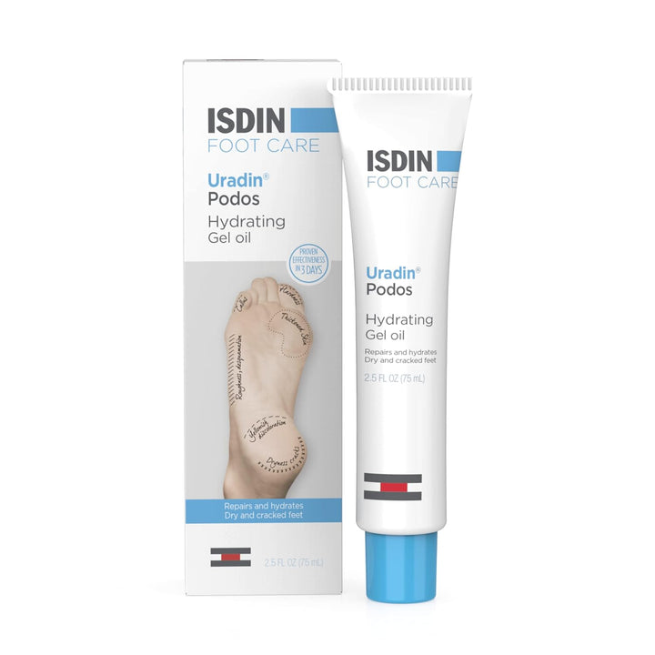 ISDIN Crema para el cuidado de pies, aceite de gel Uradin Podos, re...