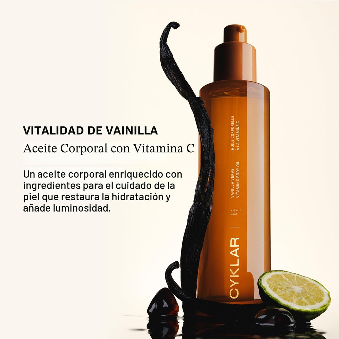 CYKLAR Aceite corporal con vitamina C para mujeres y hombres. Suero...