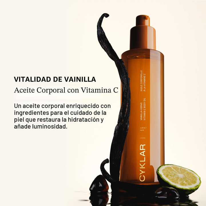 CYKLAR Aceite corporal con vitamina C para mujeres y hombres. Suero...