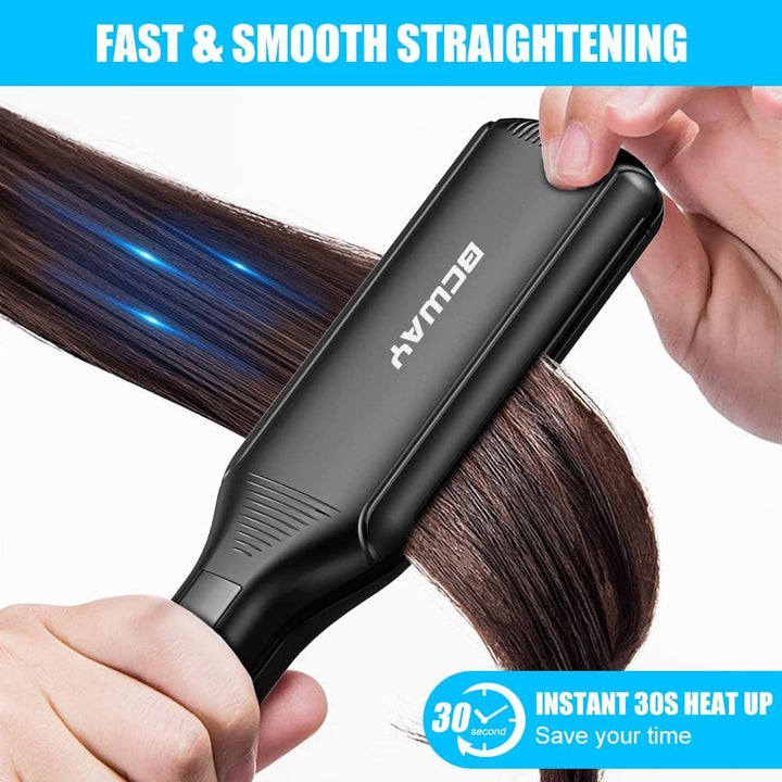 Bcway Plancha de pelo profesional, plancha plana de titanio flotant...
