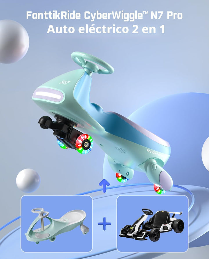 FanttikRide N7 Pro - Coche eléctrico Wiggle con batería recargable,...