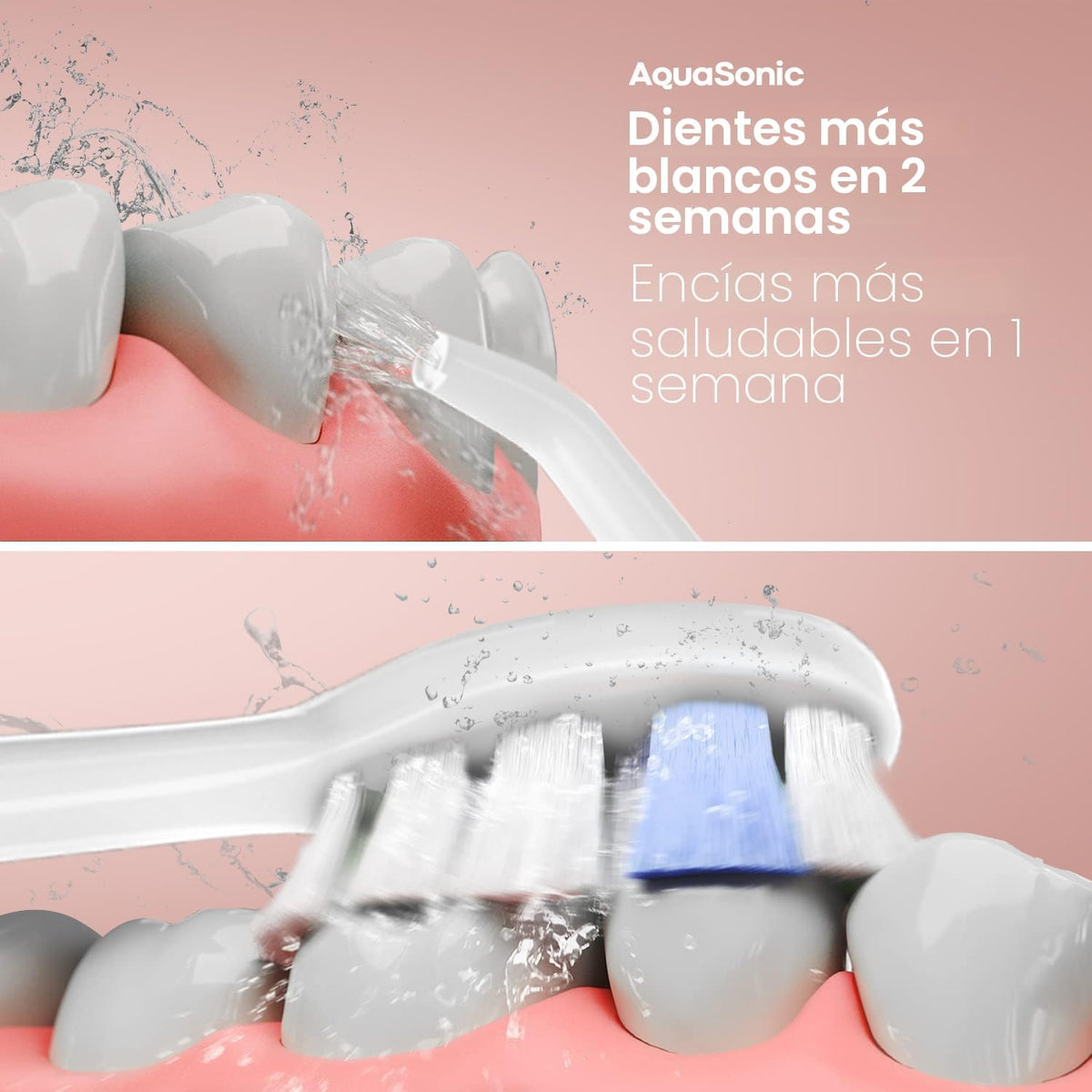 AquaSonic Página principal Centro Dental PRO - Cepillado y uso de hilo dental fácil - Cepillo y hilo dental - Cepillo de dientes eléctrico y hilo dental de agua - Dientes más blancos y encías más saludables