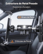 Soporte de coche para iPad con ranura para CD – Brazo de metal duradero, soporte ajustable de movimiento completo para tablet, coche, camión, SUV, soporte resistente para reproductor de CD