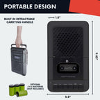 Deluxe Products Reproductor de Casetes Portátil Grabadora de Cinta. Graba en casetes a través de micrófono o entrada auxiliar. Altavoz integrado para escuchar casetes. Incluye micrófono externo, cable