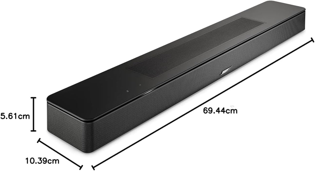 Bose Smart Dolby Atmos Soundbar, Barra de Sonido Todo en Uno para TV, Modo de Diálogo IA, Control por Voz y Alexa Integrado, Compatible con Bluetooth/AirPlay/Spotify Connect/Chromecast, Negro