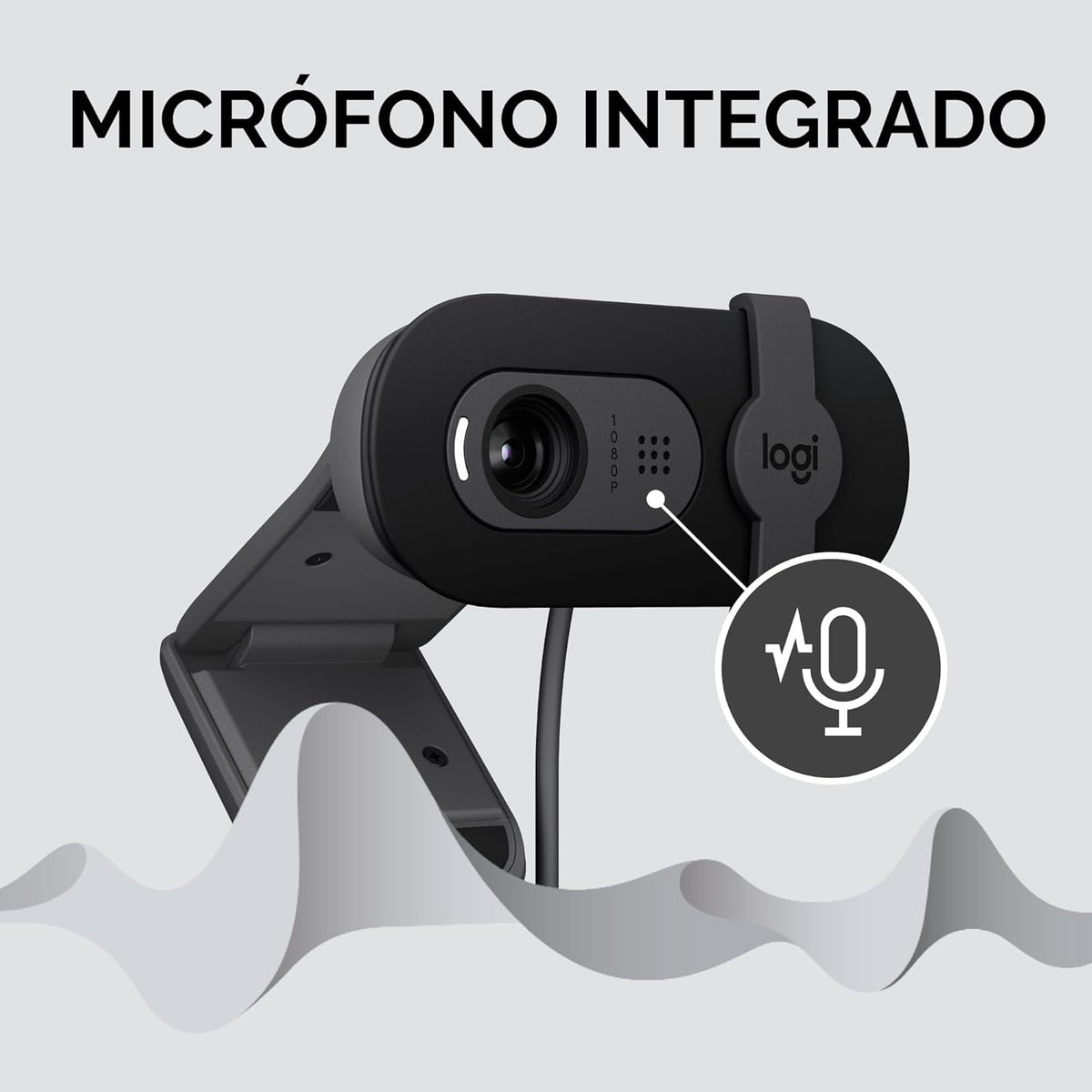 Logitech Brio 101 Full HD 1080p Webcam para reuniones, transmisión,...