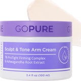 Crema de Brazo Sculpt &amp; Tone de goPure \u2013 Crema Reafirmante...