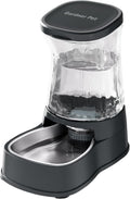 Gardner Pet - Dispensador automático de agua para perros, bebedero de gravedad de acero inoxidable, 100% libre de BPA, cuencos de alimentación de agua de gran capacidad para perros medianos y grandes