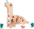 Janod - Dino - Garaje de dinosaurios de madera - Edades 2-6 años