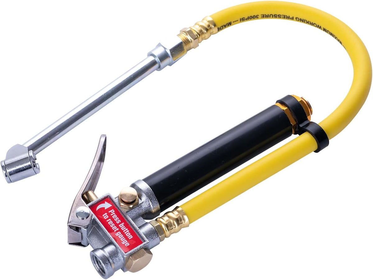 CRAFTSMAN Inflador y medidor de doble pie, 20-120 PSI, válvula de a...