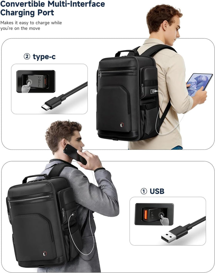 RoyalAnt Mochila profesional para laptop para hombres, mochila de t...
