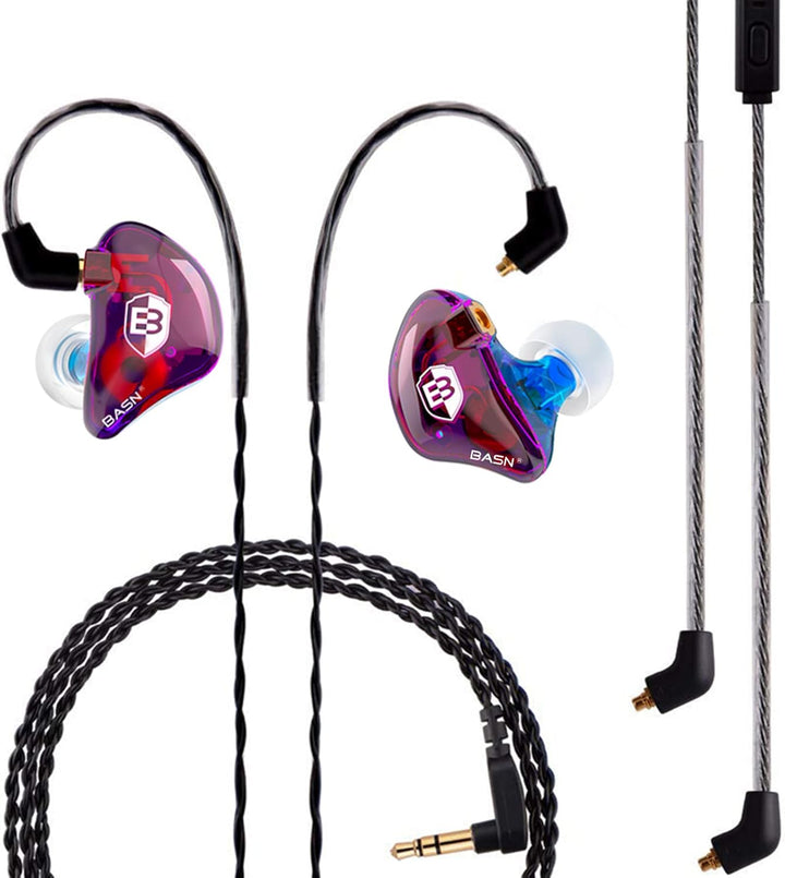BASN Auriculares profesionales intrauditivos con monitor para canta...