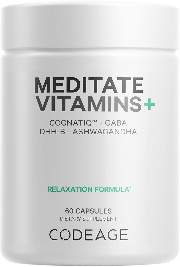 Codeage Meditate Vitaminas+ Suplemento - CognatiQ, DHH-B, GABA, Ash...