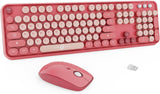 FD Combo de teclado y ratón inalámbricos | Teclado y ratón colorido...