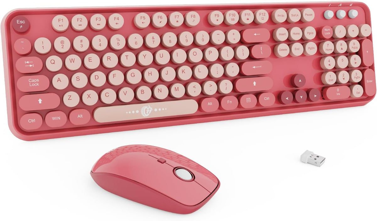 FD Combo de teclado y ratón inalámbricos | Teclado y ratón colorido
