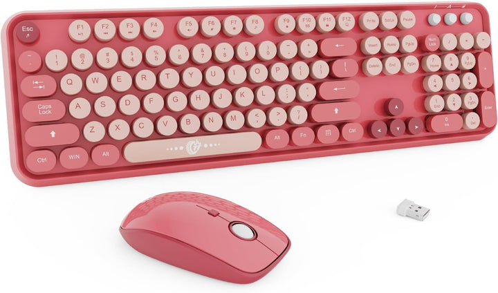 FD Combo de teclado y ratón inalámbricos | Teclado y ratón colorido...