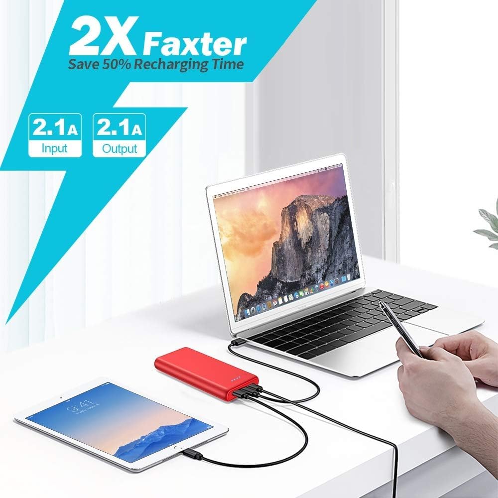 Cargador portátil de 26800 mAh, batería externa para teléfono celul...