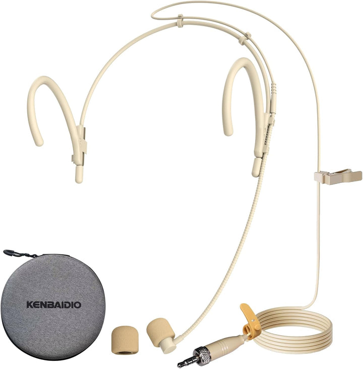 Micrófono de auriculares con doble auricular para colgar sobre la o...