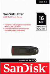 SanDisk Cruzer Ultra SDCZ48-016G-U46 - Unidad flash USB 3.0 de 16 G...