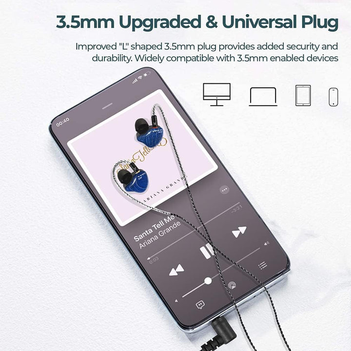 DCMEKA Auriculares con monitor intrauditivo, auriculares estéreo Hi...
