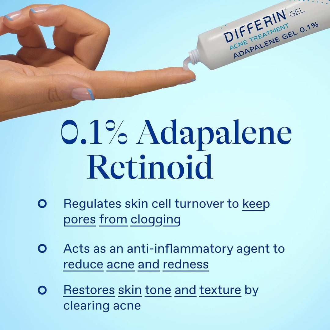Gel de tratamiento para el acné Differin, suministro de 30 días, tr...