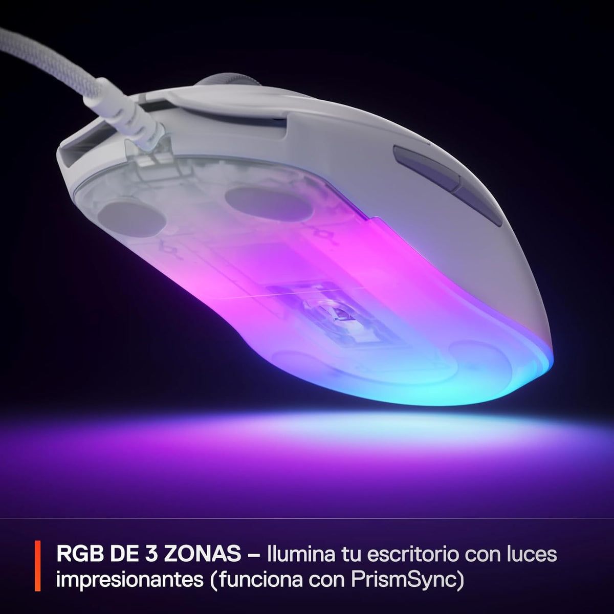 SteelSeries Ratón para juegos Rival 3 Gen 2 \u2014 Sensor óptico Tr...