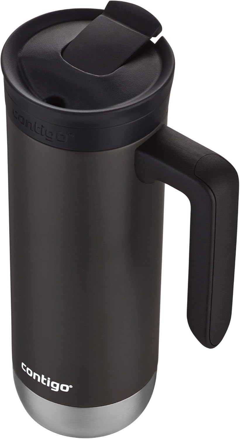 Contigo Superior 2.0 taza de viaje de acero inoxidable con asa con tapa SNAPSEAL, 20 onzas.