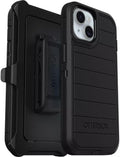 OtterBox iPhone 16e (Solamente) - Funda Serie Defender - Negro - Sin Protector de Pantalla - Resistente y Duradero - con Protección de Puertos - Incluye Clip de Funda - Protección Antimicrobiana