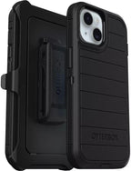 OtterBox iPhone 16e (Solamente) - Funda Serie Defender - Negro - Sin Protector de Pantalla - Resistente y Duradero - con Protección de Puertos - Incluye Clip de Funda - Protección Antimicrobiana