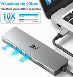 B3 BIGTHREE, TC059, hub USB 3.0 de 2 puertos