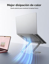 JCZT Soporte plegable para laptop para escritorio, soporte ergonómi...